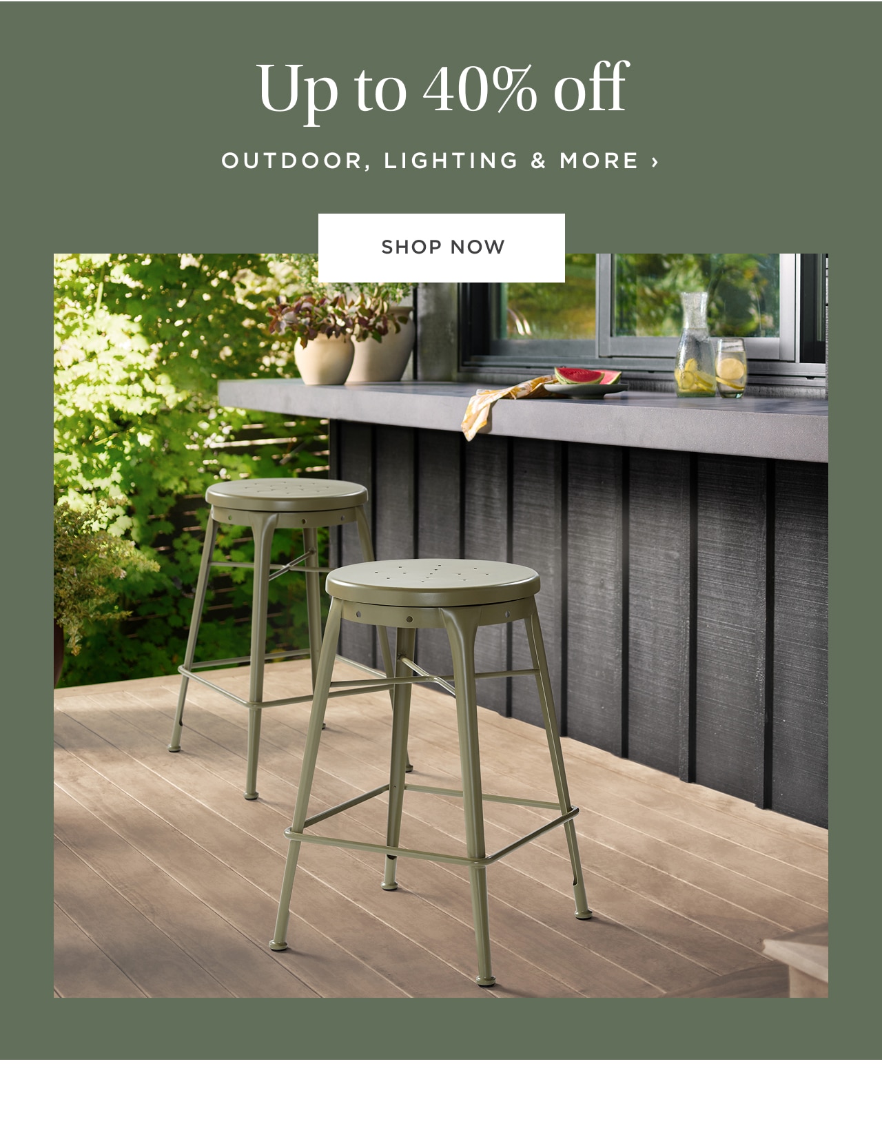 shop the outdoor sale