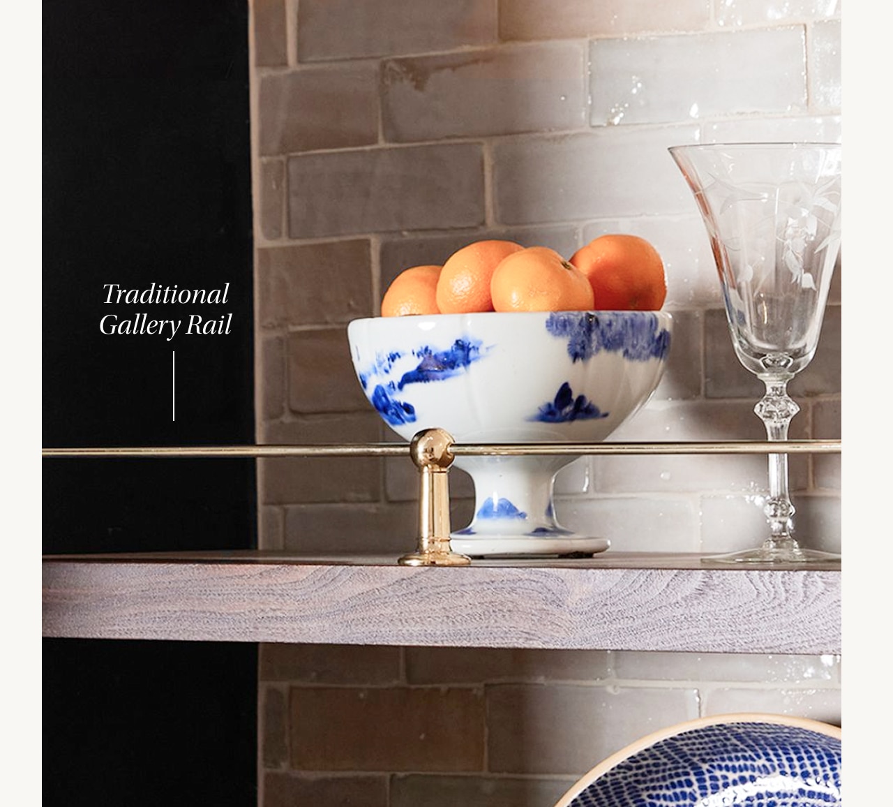 traditional gallery rail